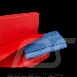 Portefeuille Ferrari en Cuir Bleu 13053BLU0