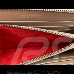 Portefeuille Ferrari Porte-Monnaie en Cuir Beige 13056RCP0