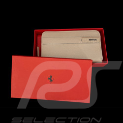 Portefeuille Ferrari Porte-Monnaie en Cuir Beige 13056RCP0