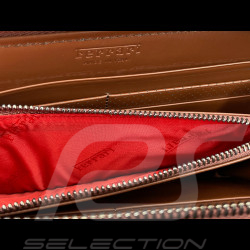 Portefeuille Ferrari Porte-Monnaie en Cuir Marron 13056BRW0