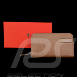Portefeuille Ferrari Porte-Monnaie en Cuir Marron 13056BRW0