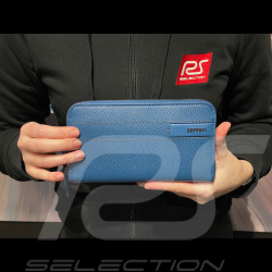 Portefeuille Ferrari Porte-Monnaie en Cuir Bleu 13056BLU0