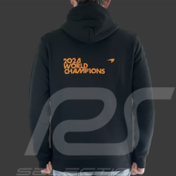 McLaren F1 Team Hoodie 2024 World Champion Norris Piastri Black TU14332-010 - Unisex