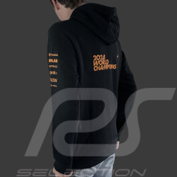 Sweat McLaren F1 Team à Capuche Champion du Monde 2024 Norris Piastri Noir TU14332-010 - Mixte