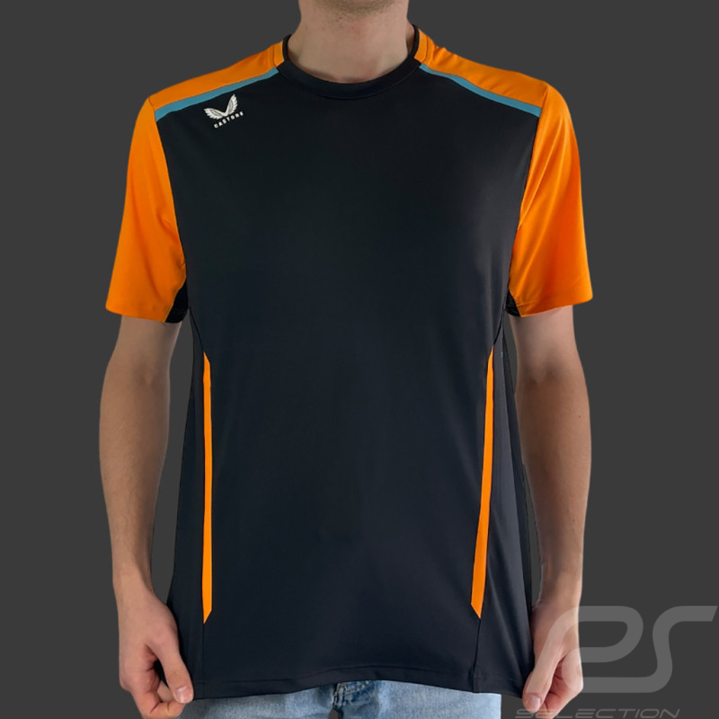 T-shirt McLaren F1 Team Norris Piastri Exclusif Ecurie Phantom / Orange Papaye TM4717F1-217 - Homme