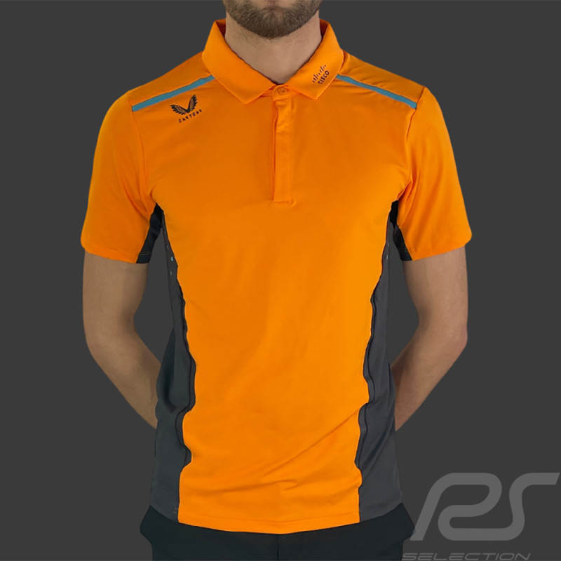 McLaren F1 Team Polo Shirt Norris Piastri Exclusive Team Papaya Orange TM4716F1-076 - Men's