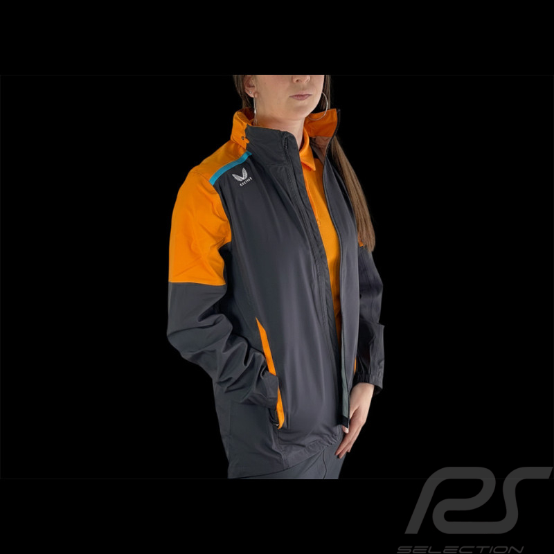 McLaren F1 Team Waterproof Jacket Norris Piastri Exclusive Team Phantom / Papaya Orange TF4709-217 - Women's