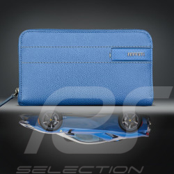 Ferrari Wallet / Purse Blue Leather Made in Italy 13056BLU0