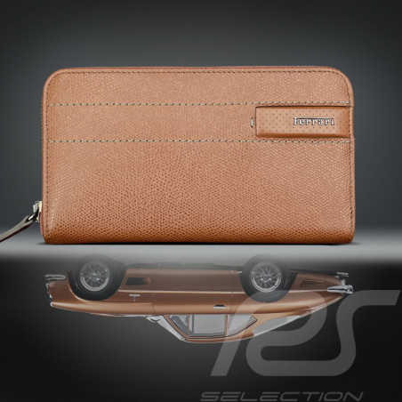 Ferrari Wallet / Purse Brown Leather Made in Italy 13056BRW0