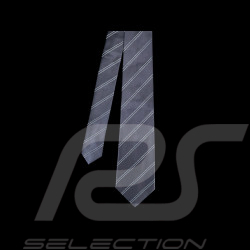 Ferrari Tie in Silk Striped Navy Blue L0313FXA0