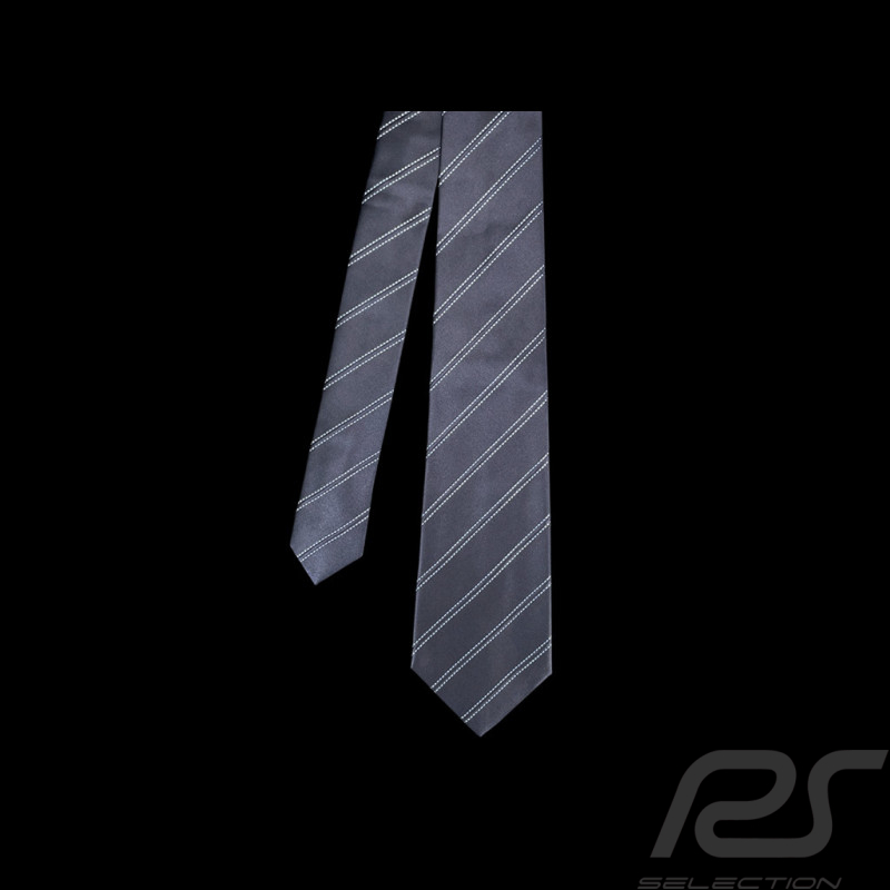Ferrari Tie in Silk Striped Navy Blue L0313FXA0