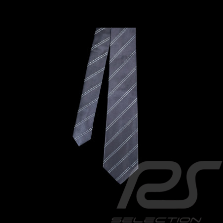 Ferrari Tie in Silk Striped Navy Blue L0313FXA0