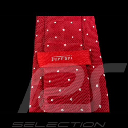 Ferrari Krawatte mit Punkten aus Seide Rot L0316RED0