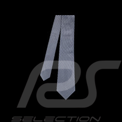 Ferrari Tie in Silk Striped Navy Blue L0314BLU0