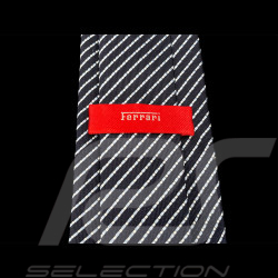 Ferrari Tie in Silk Striped Navy Blue L0314BLU0