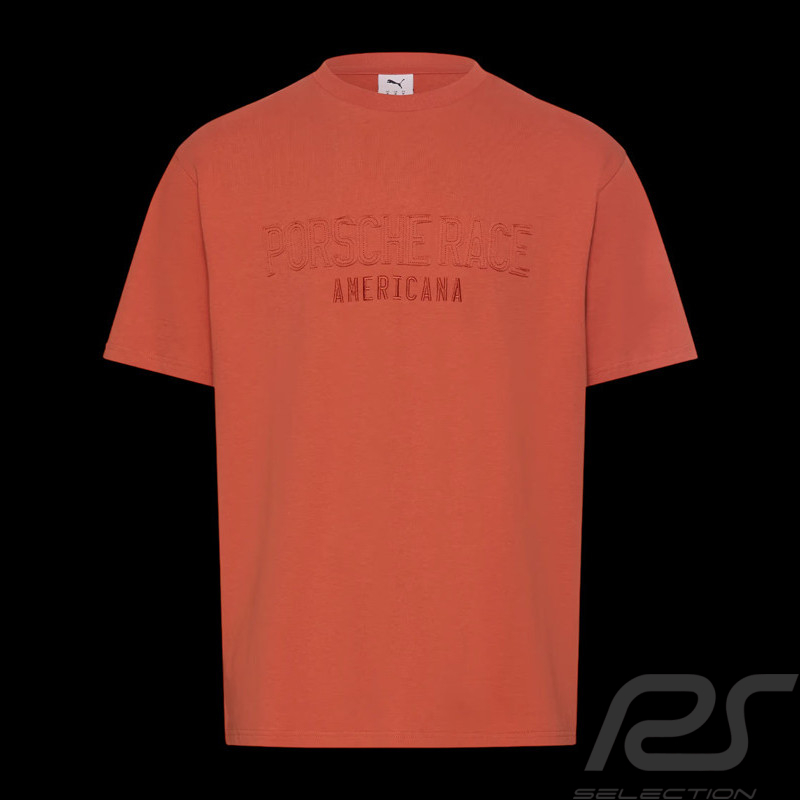 Porsche T-shirt Race Americana Puma Lava Orange 634484-20