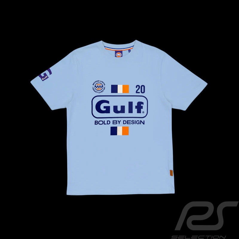 Gulf Bold Classics T-Shirt Hellblau GU261TSM02-125 - Herren