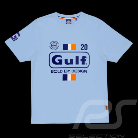 Gulf Bold Classics T-Shirt Hellblau GU261TSM02-125 - Herren