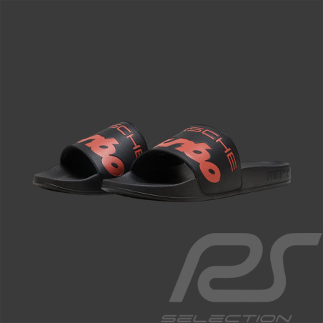 Porsche Sandals Turbo Puma Legacy Leadcat 2.0 Black / Amarena 308857-06 - Unisex