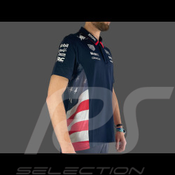 Red Bull Racing F1 Team Poloshirt America Race Verstappen Nachthimmel TM5955-190 - Herren