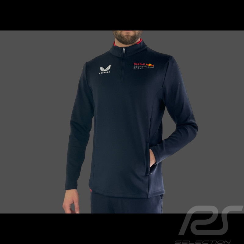 Pull Red Bull Racing F1 Team Zippé Exclusif Ecurie Bleu Nuit TM4793FAC-190 - Homme