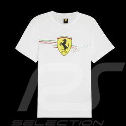 Ferrari T-Shirt Günstige F1 Team Leclerc / Hamilton Puma Weiß 701231832-002 - unisex