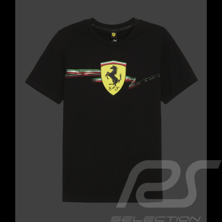 Ferrari T-Shirt Günstige F1 Team Leclerc / Hamilton Puma Schwarz 701231832-001 - unisex