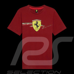T-shirt Ferrari Pas Cher F1 Team Leclerc / Hamilton Puma Bordeaux 701231832-003 - mixte