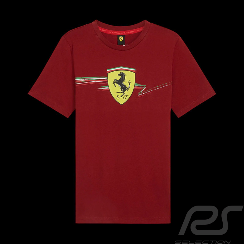 T-shirt Ferrari Pas Cher F1 Team Leclerc / Hamilton Puma Bordeaux 701231832-003 - mixte