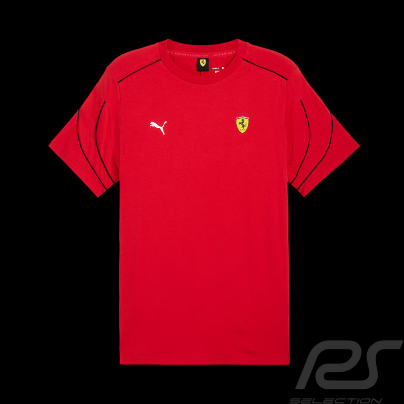 Ferrari T-Shirt Günstige F1 Team Leclerc / Hamilton Puma Rot 701231826-001 - unisex