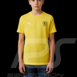 T-shirt Ferrari Crest Low Cost F1 Team Leclerc / Hamilton Puma Yellow 701231881-002 - kids