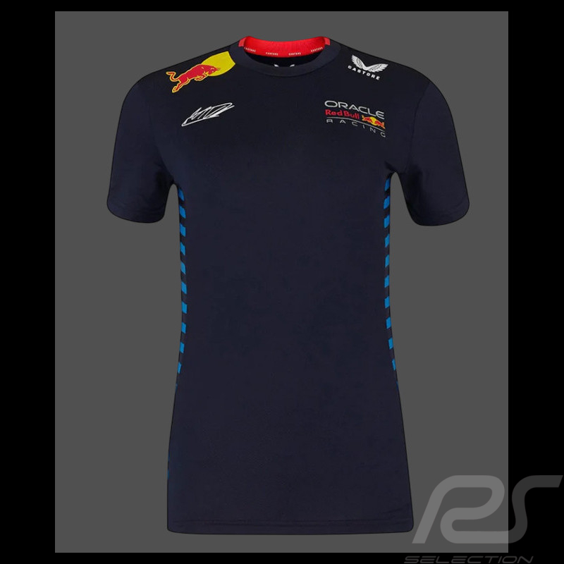 Red Bull Racing T-shirt F1 Team Max Verstappen Signature Night Sky TF5887-190 - Women