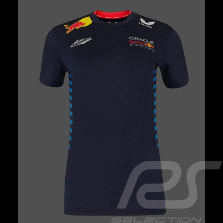 Red Bull Racing T-shirt F1 Team Max Verstappen Signature Nachthimmel TF5887-190 - Damen