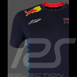 T-shirt Red Bull Racing F1 Team Max Verstappen Signature Bleu Nuit TF5887-190 - Femme