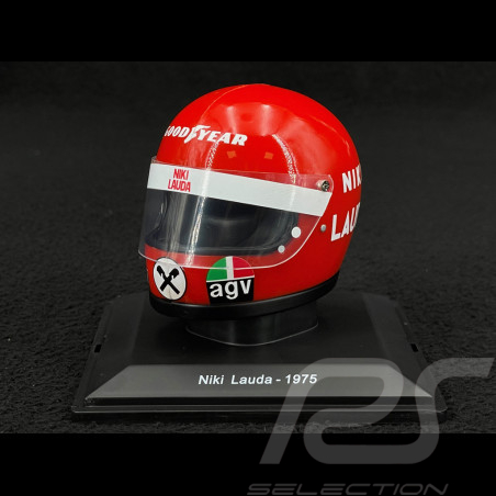 Ferrari Helmet Niki Lauda n° 12 Winner World Championship 1975 F1 1/5 Spark HELFE06