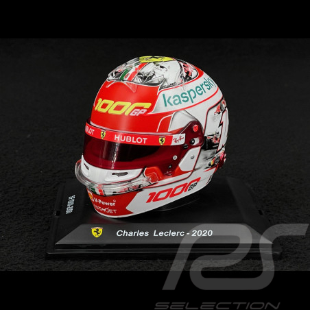 Casque Ferrari Charles Leclerc n° 16 1000ème GP Ferrari Toscane 2020 F1 1/5 Spark HELFE0G1