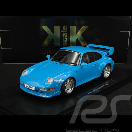 Porsche 911 GT2 Type 993 1996 Riviera Blue Speedline Rims 1/18 KK Scale KKDC181423S