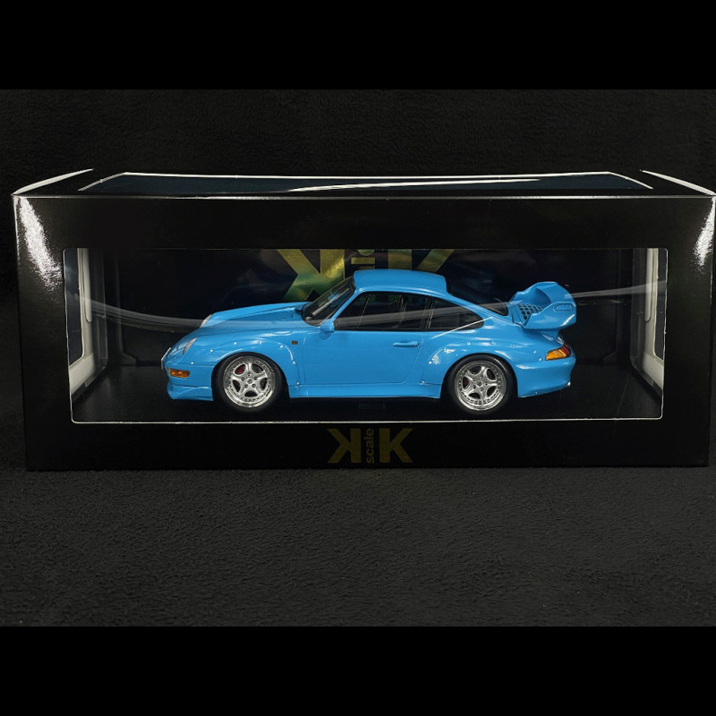 Porsche 911 GT2 Type 993 1996 Riviera Blue Speedline Rims 1/18 KK