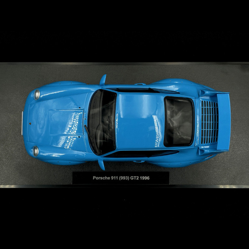 Porsche 911 GT2 Type 993 1996 Riviera Blue Speedline Rims 1/18 KK