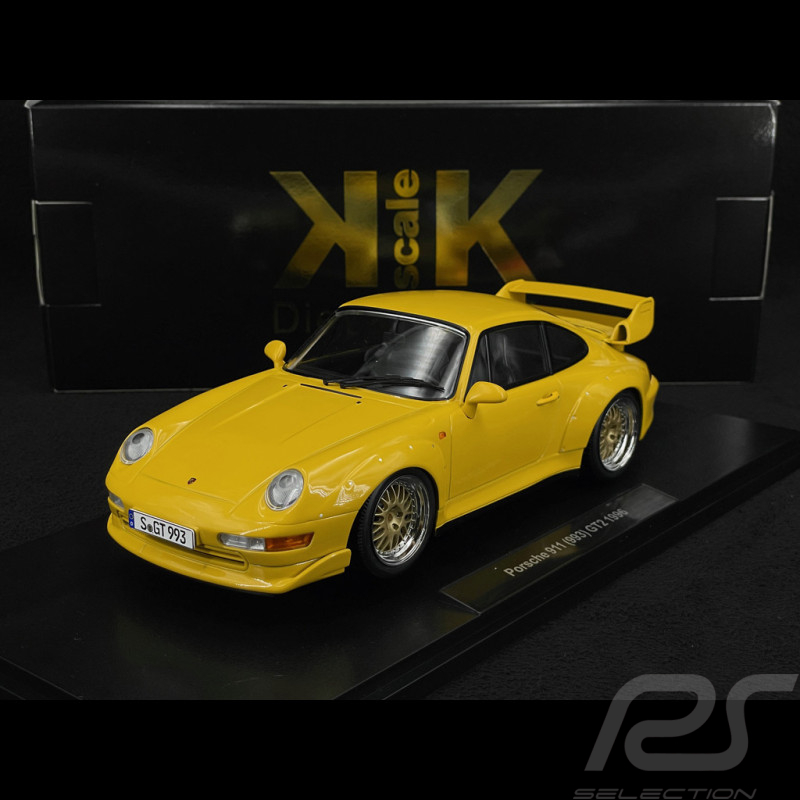 Porsche 911 GT2 Typ 993 1996 Speedgelb BBS Felgen 1/18 KK Scale KKDC181422B