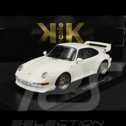 Porsche 911 GT2 Type 993 1996 White Grand Prix BBS Rims 1/18 KK Scale KKDC181424B