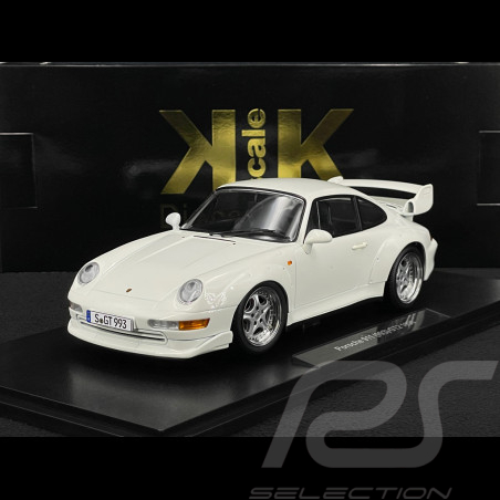 Porsche 911 GT2 Type 993 1996 White Grand Prix Speedline Rims 1/18 KK Scale KKDC181424S
