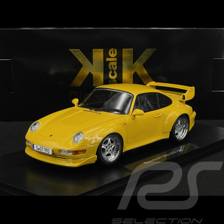 Porsche 911 GT2 Type 993 1996 Jaune Vitesse Jantes Speedline 1/18 KK Scale KKDC181422S