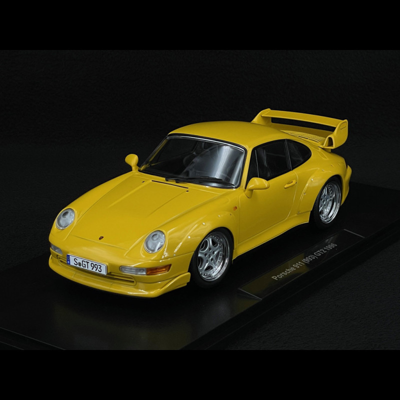 Porsche 911 GT2 Type 993 1996 Speed Yellow Speedline Rims 1/18 KK