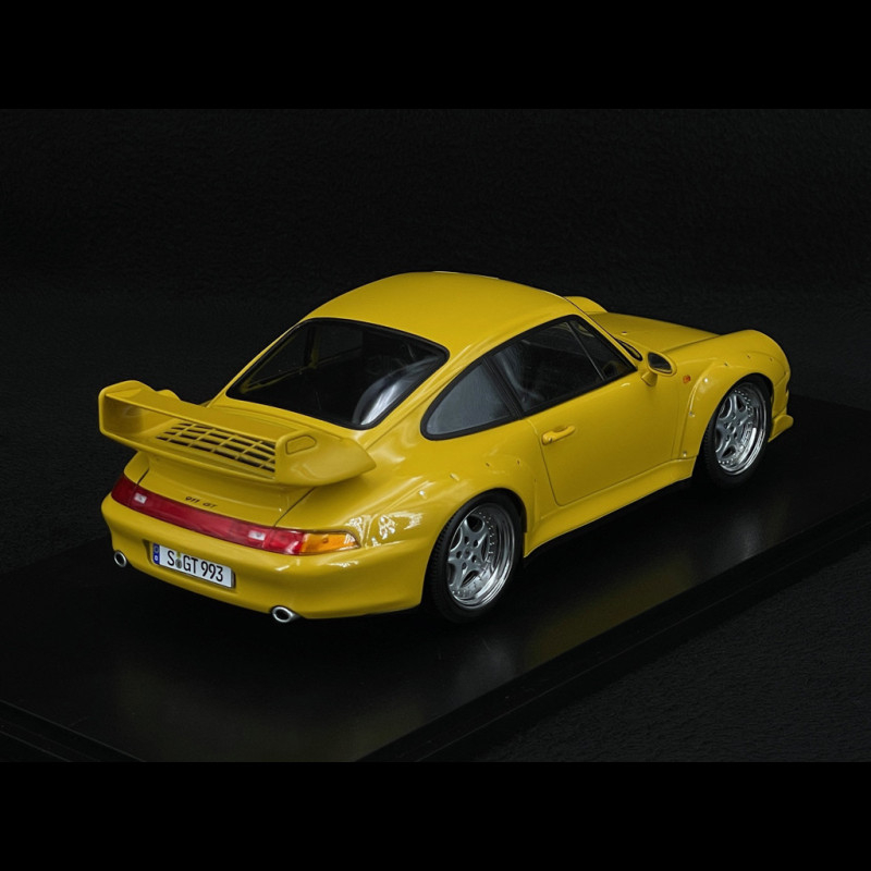 Porsche 911 GT2 Type 993 1996 Speed Yellow Speedline Rims 1/18 KK