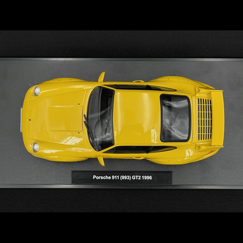 Porsche 911 GT2 Type 993 1996 Speed Yellow Speedline Rims 1/18 KK