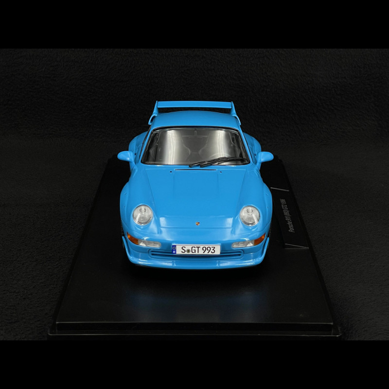 Porsche 911 GT2 Type 993 1996 Riviera Blue BBS Rims 1/18 KK Scale