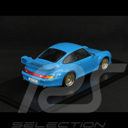 Porsche 911 GT2 Type 993 1996 Riviera Blue BBS Rims 1/18 KK Scale KKDC181423B