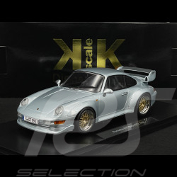 Porsche 911 GT2 Type 993 1996 Polar Silver BBS Rims 1/18 KK Scale KKDC181421B
