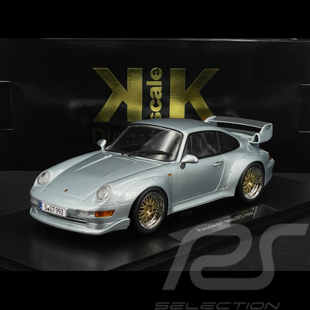 Porsche 911 GT2 Type 993 1996 Argent Polaire Jantes BBS 1/18 KK Scale KKDC181421B